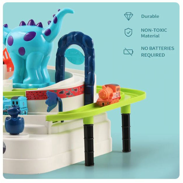 Kids Train Race Track Play Set Ramp Vehicle Toys- Dinosaur Adventure - Kid's Stuff Superstore