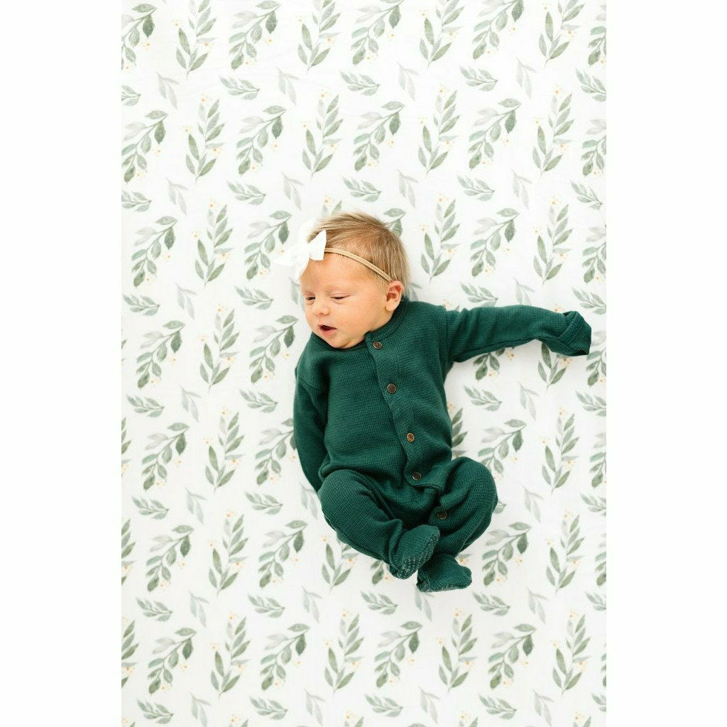 Copper Pearl Fitted Crib Sheet - Fern - Kid's Stuff Superstore