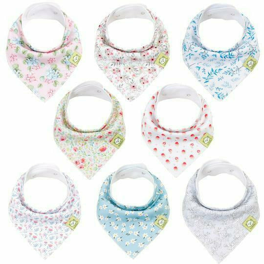 8-Pack Bandana Bibs- Flourish - Kid's Stuff Superstore