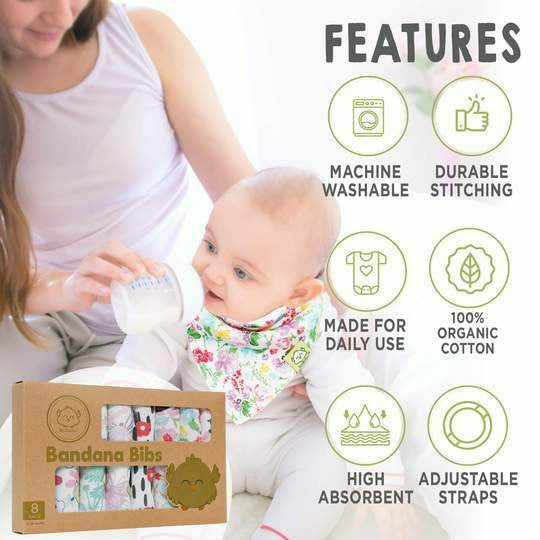 8-Pack Bandana Bibs- Bliss - Kid's Stuff Superstore
