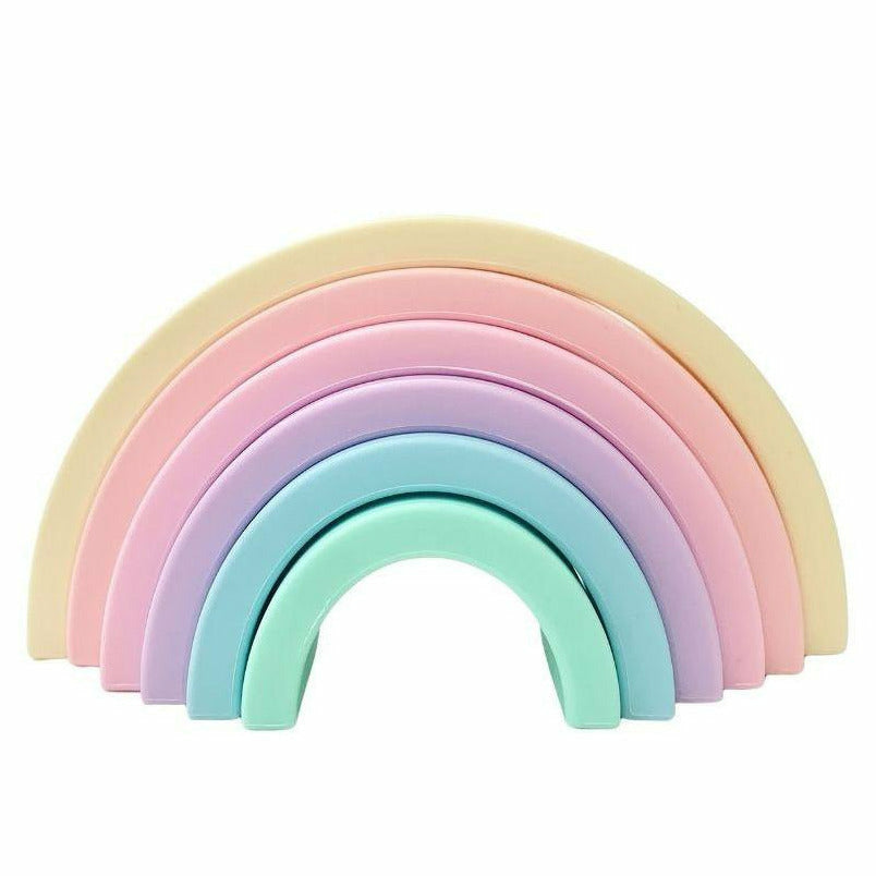 Silicone Rainbow Stacker - Mini Pastel - Kid's Stuff Superstore