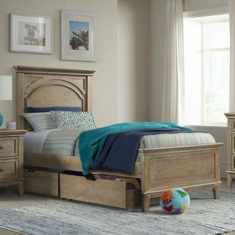 Leland Arch Top Complete Twin Bed - Sandwash - Kid's Stuff Superstore
