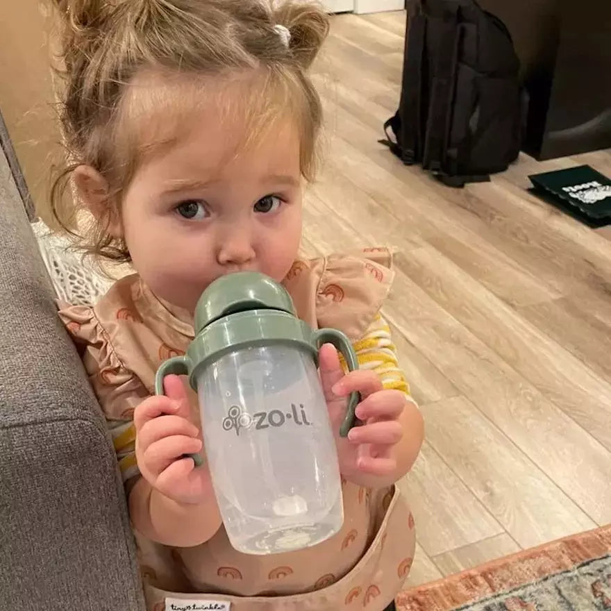 Zoli Bot 2.0 Weighted Straw Sippy Cup - Spruce Green - Kid's Stuff Superstore