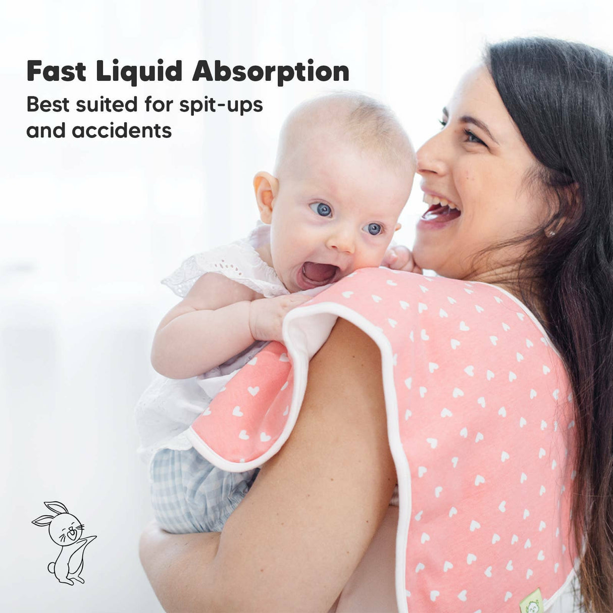 Organic Soft Burp Cloths - Kid's Stuff Superstore