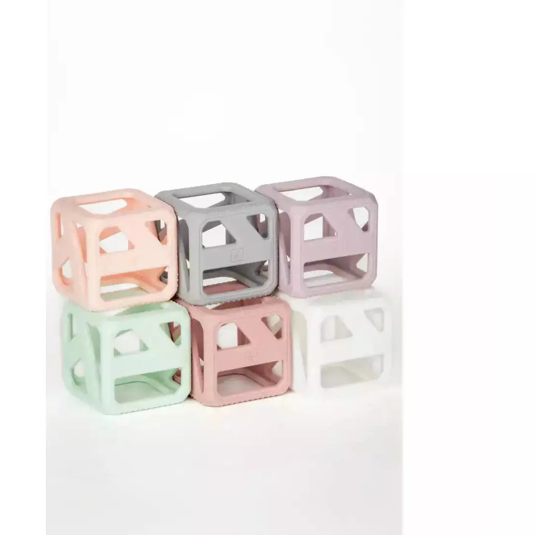 Malarkey Kids Stack N Chew Mini Cubes - Pastel - Kid's Stuff Superstore