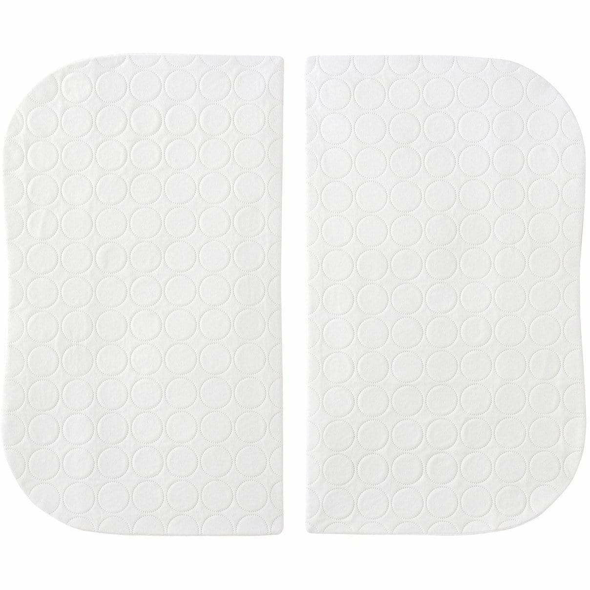 HALO BassiNest Twin Mattress Pad 2 Pack - White - Kid's Stuff Superstore