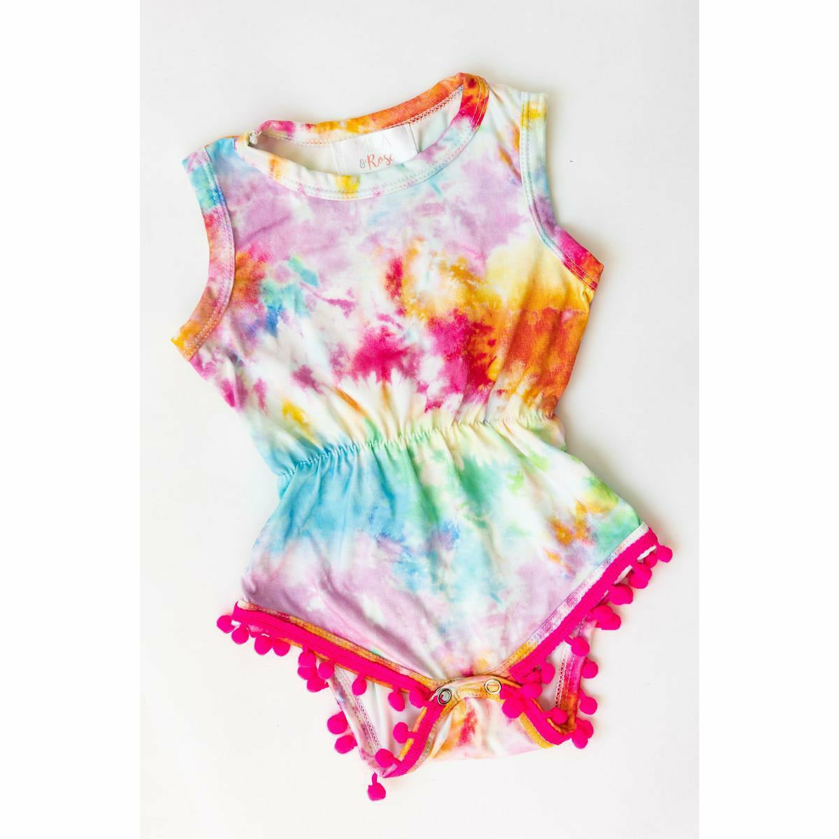 Mila & Rose Pom Pom Romper - Far Out - Kid's Stuff Superstore