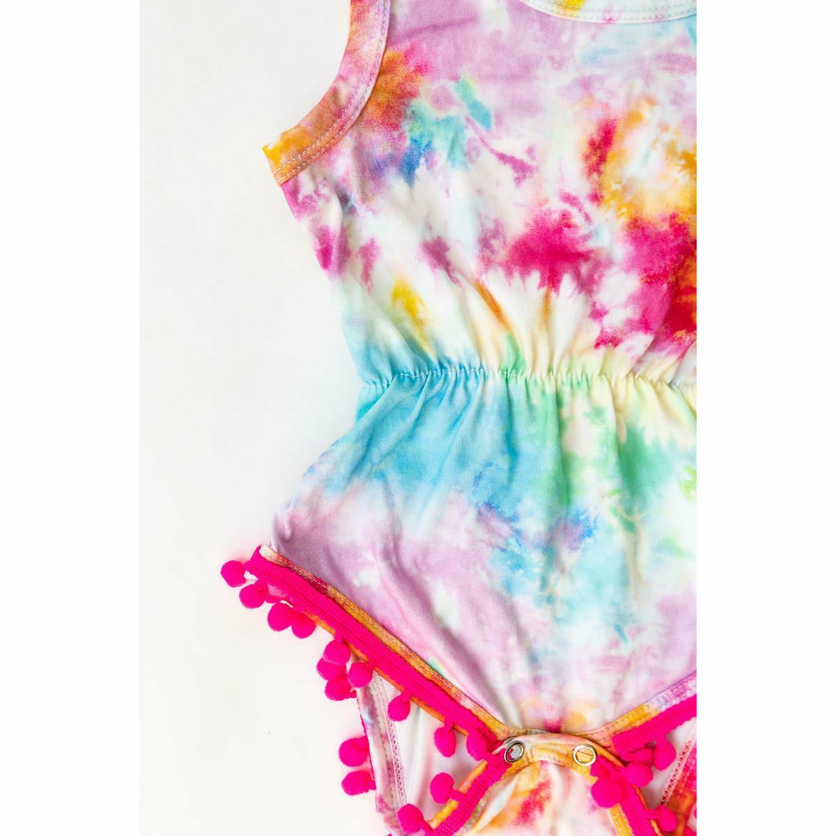 Mila & Rose Pom Pom Romper - Far Out - Kid's Stuff Superstore