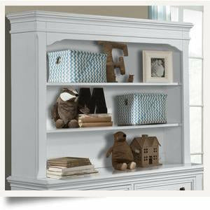 Stella Baby and Child Athena Hutch/Bookcase - Belgium Cream - Kid's Stuff Superstore