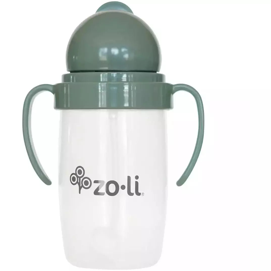 Zoli Bot 2.0 Weighted Straw Sippy Cup - Spruce Green - Kid's Stuff Superstore