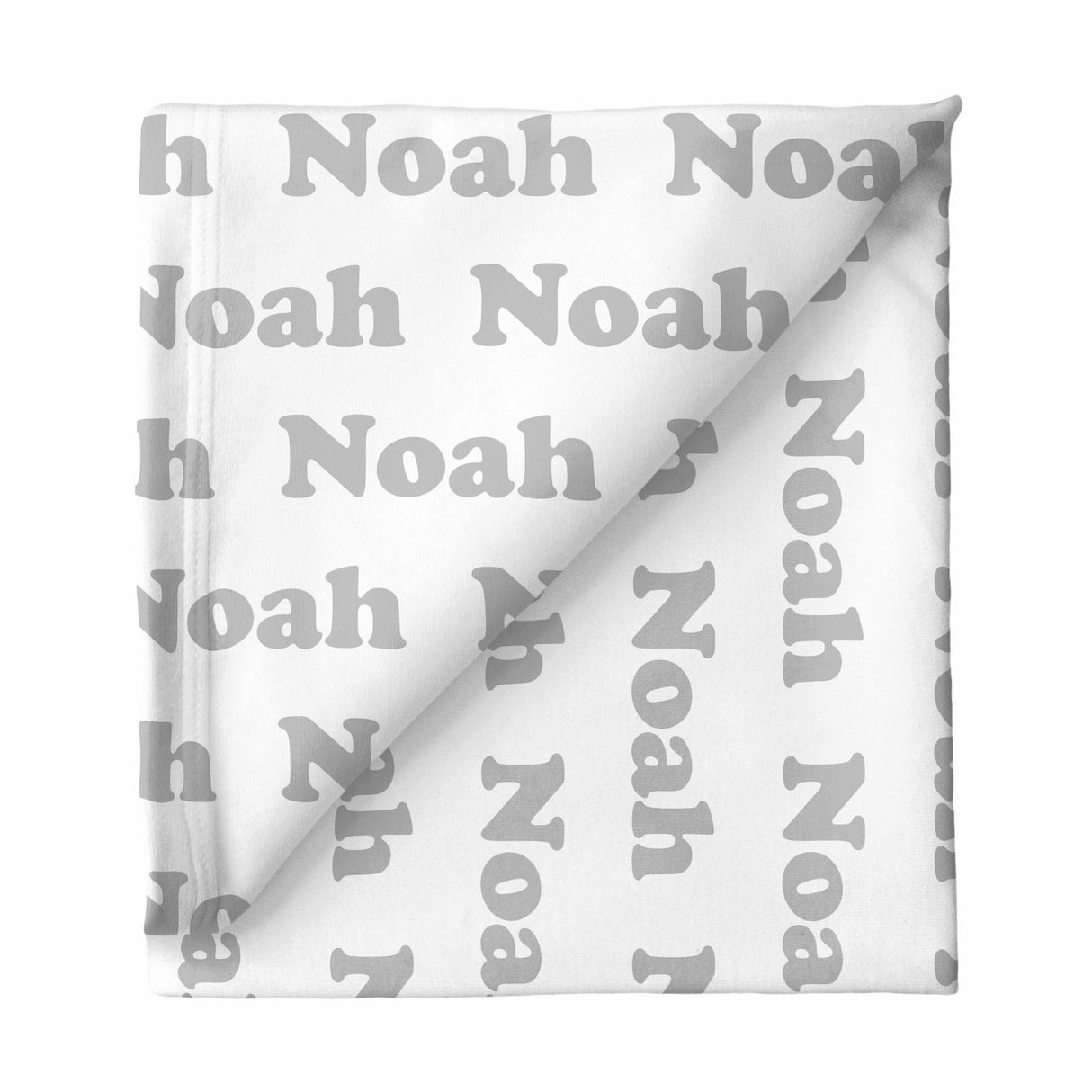 Sugar + Maple Large Stretchy Blanket - Repeating Name - Kid's Stuff Superstore