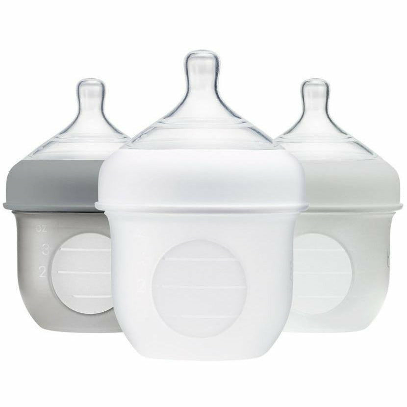 Boon Nursh 4 oz. Silicone Bottle - Gray - Kid's Stuff Superstore