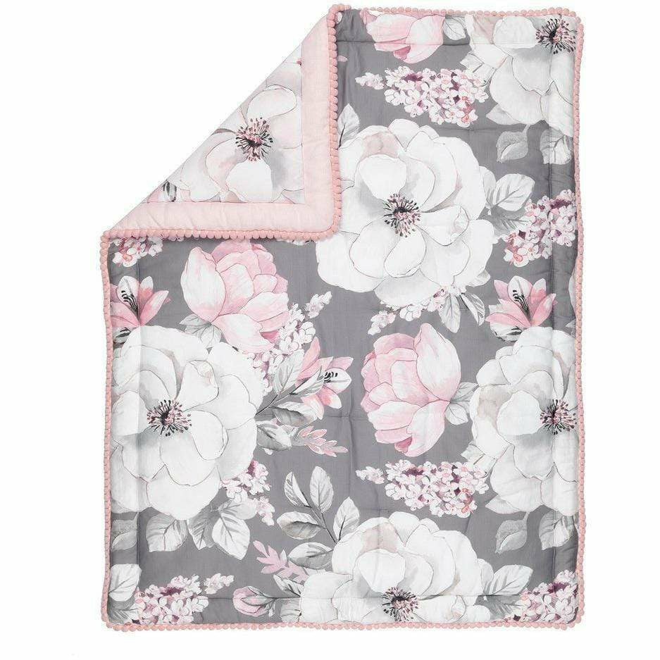 Lambs & Ivy 4-Piece Crib Bedding Set - Botanical Baby Floral - Kid's Stuff Superstore