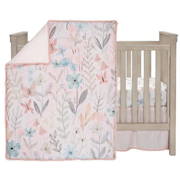 Lambs & Ivy- Baby Blooms 3 PC Bedding Set - Kid's Stuff Superstore