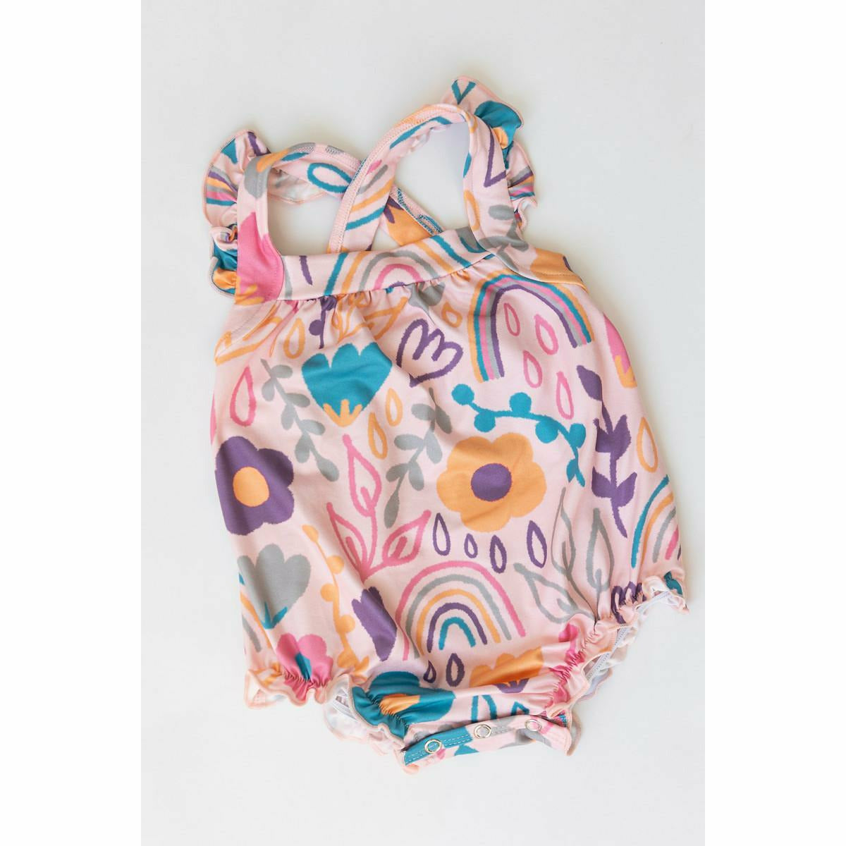 Mila & Rose Ruffle Strappy Romper - Daydreams - Kid's Stuff Superstore