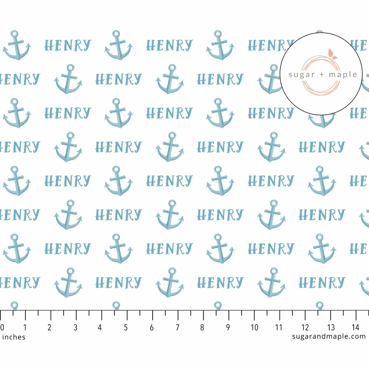 Sugar + Maple Large Stretchy Blanket - Anchor Blue - Kid's Stuff Superstore