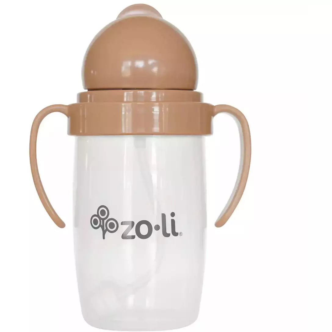 Zoli Bot 2.0 Weighted Straw Sippy Cup - Sand Stone - Kid's Stuff Superstore