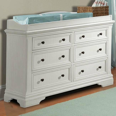 Stella Baby and Child Athena Double Dresser - Belgium Cream - Kid's Stuff Superstore