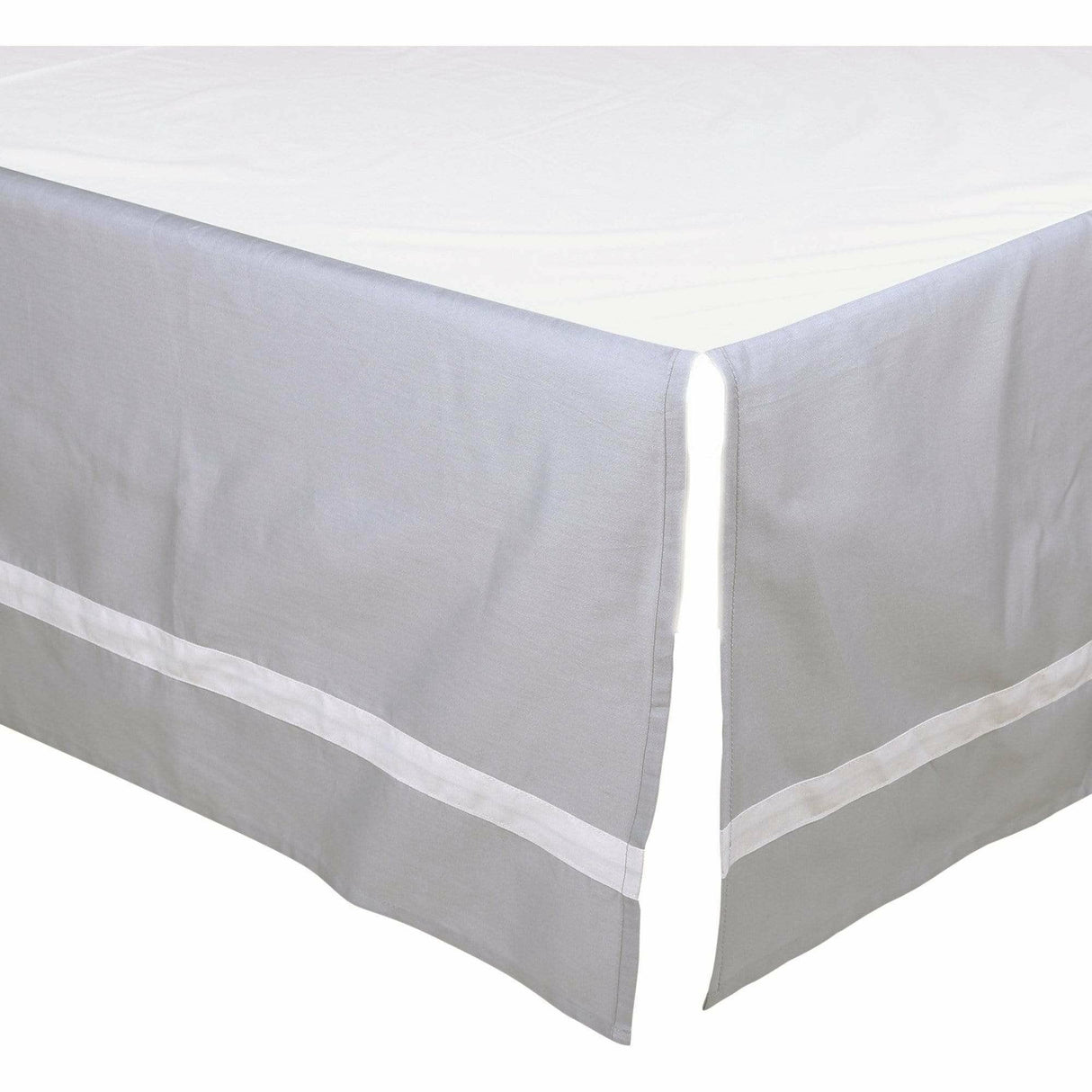 The Peanut Shell Crib Bed Skirt - Gray - Kid's Stuff Superstore