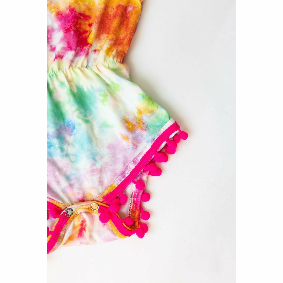 Mila & Rose Pom Pom Romper - Far Out - Kid's Stuff Superstore