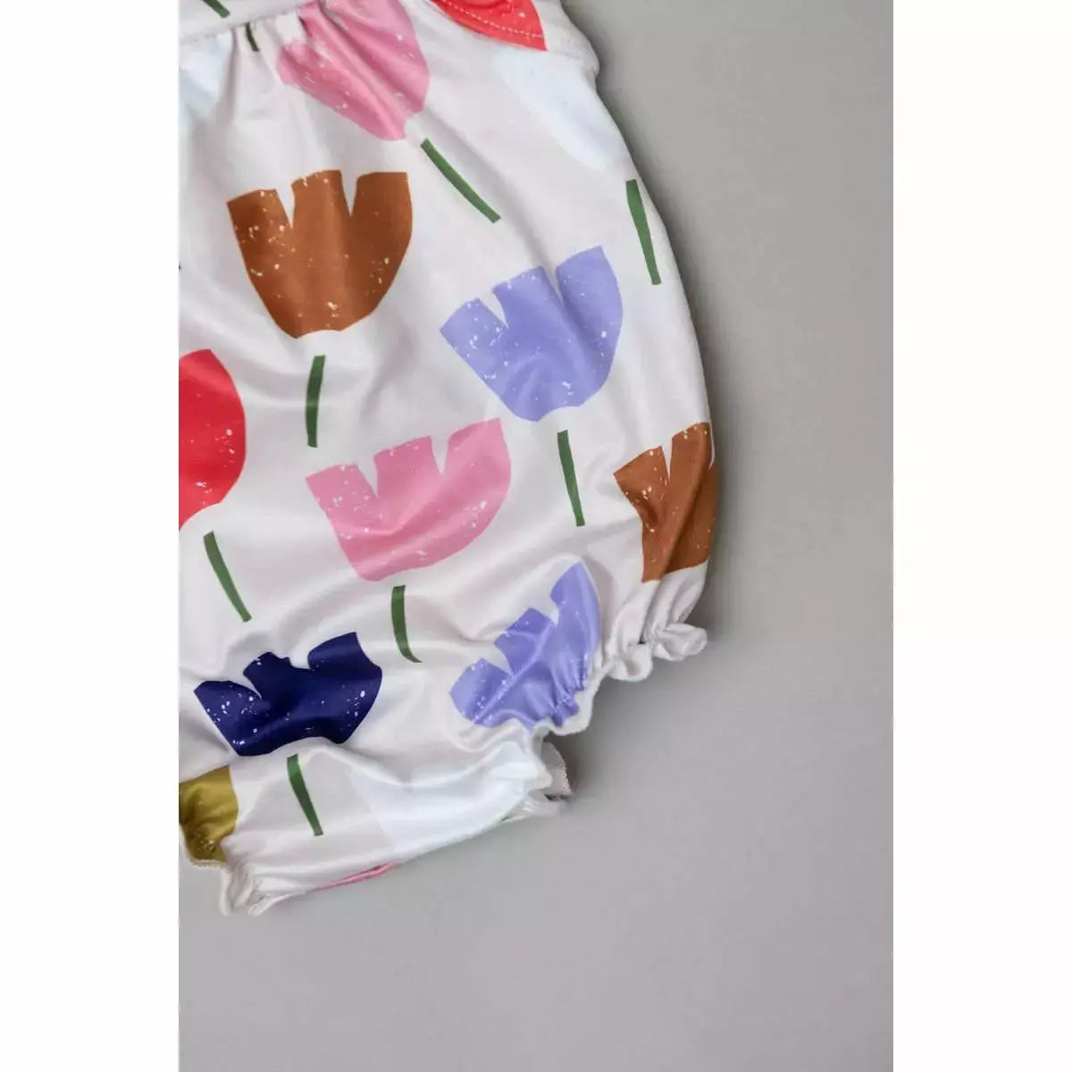 Mila & Rose Ruffle Strappy Romper - Tulip Garden - Kid's Stuff Superstore