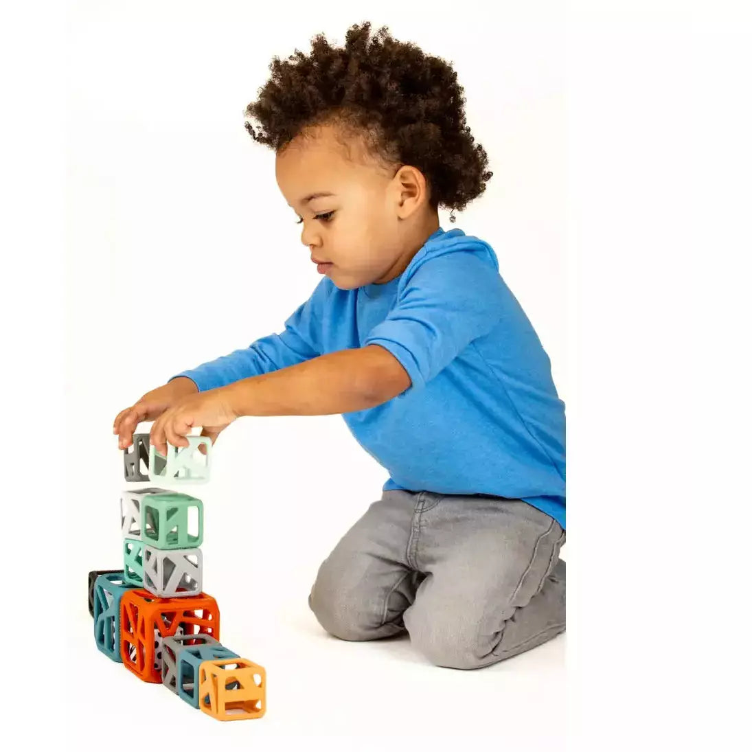 Malarkey Kids Stack N Chew Mini Cubes - Earthy - Kid's Stuff Superstore