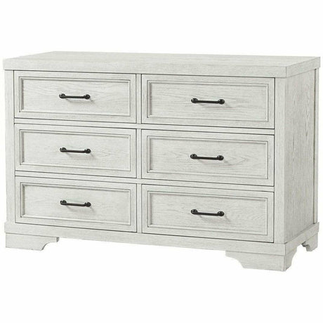 Foundry 6 Drawer Dresser - White Dove - Kid's Stuff Superstore