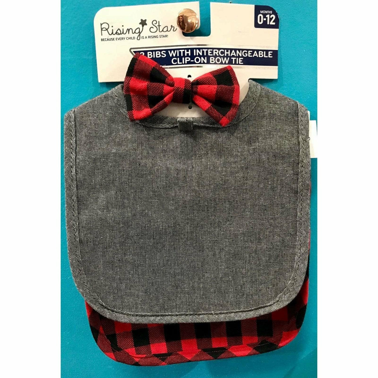2 Bibs & Clip on Bow Tie - Kid's Stuff Superstore