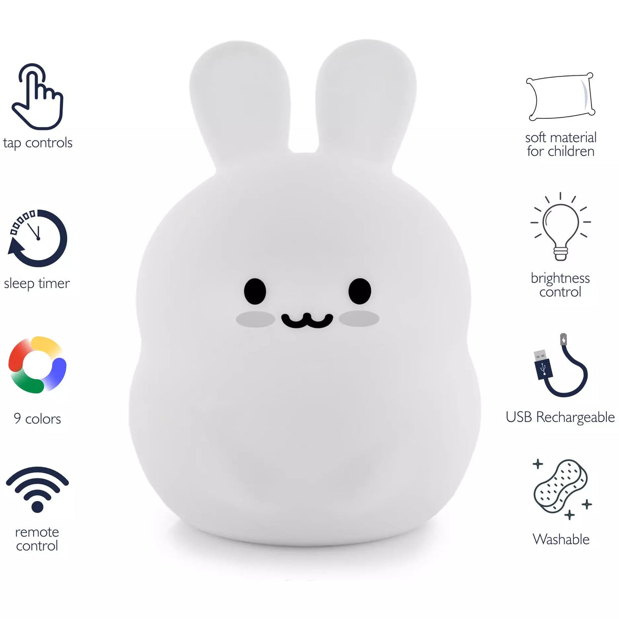 LumiPets LED Night Light with Remote Control - Bunny - Kid's Stuff Superstore