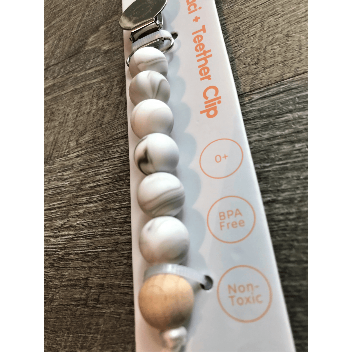 Sugar + Maple Pacifier Clip + Teether - Kid's Stuff Superstore