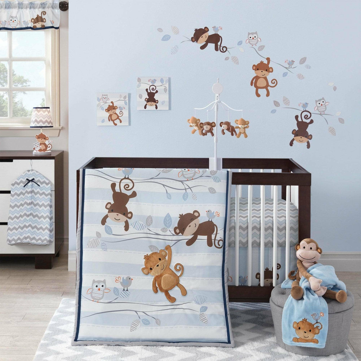 Bedtime Originals 3-Piece Crib Bedding Set - Mod Monkey - Kid's Stuff Superstore