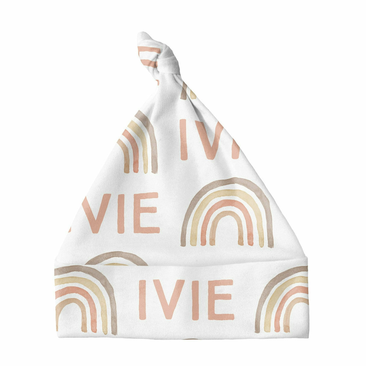 Sugar + Maple Knotted Baby Hat - Rainbow Neutral - Kid's Stuff Superstore