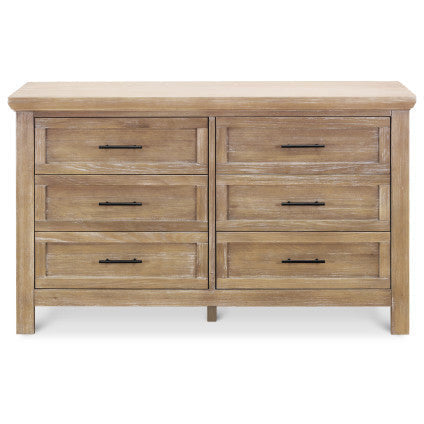 Franklin & Ben Emory Farmhouse 6-Drawer Dresser - Driftwood - Kid's Stuff Superstore