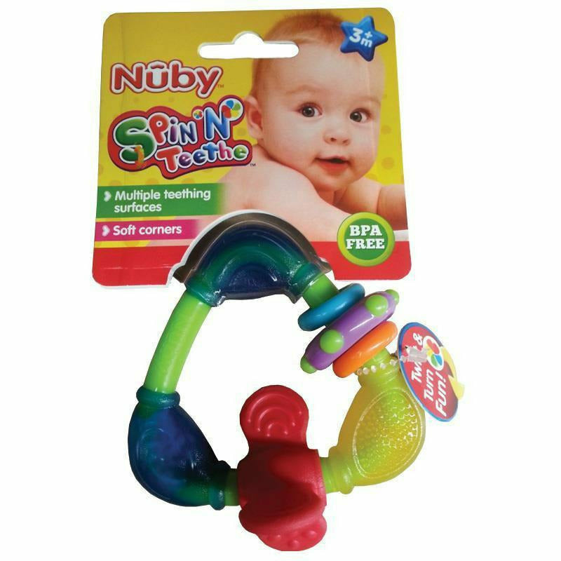 Nuby Teether - Spin N' Teethe Triangle - Kid's Stuff Superstore