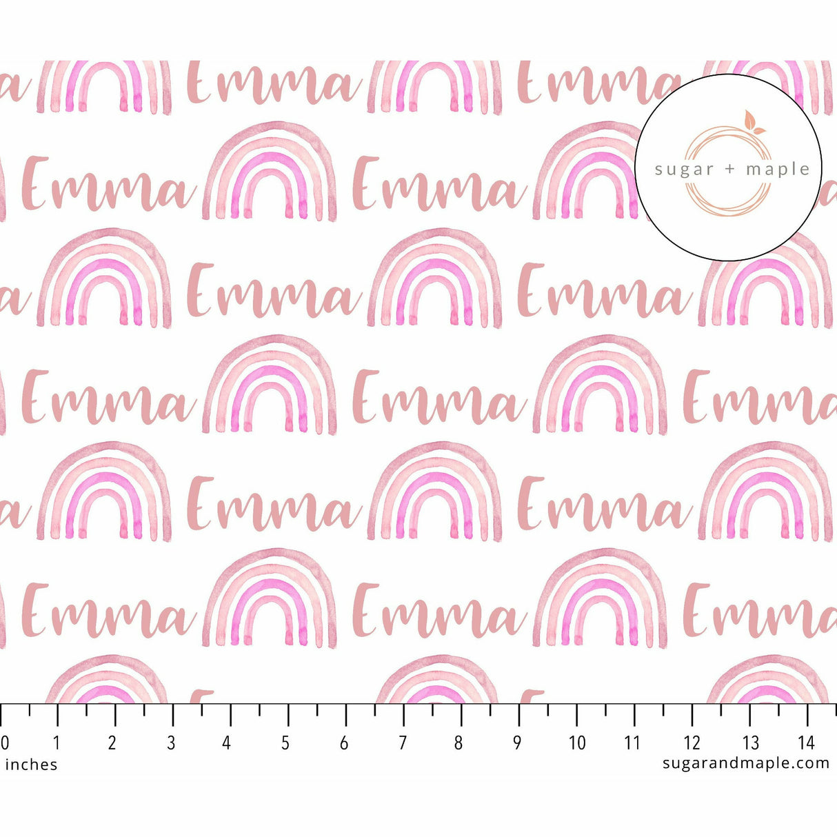 Sugar + Maple Large Stretchy Blanket - Rainbow Pink - Kid's Stuff Superstore