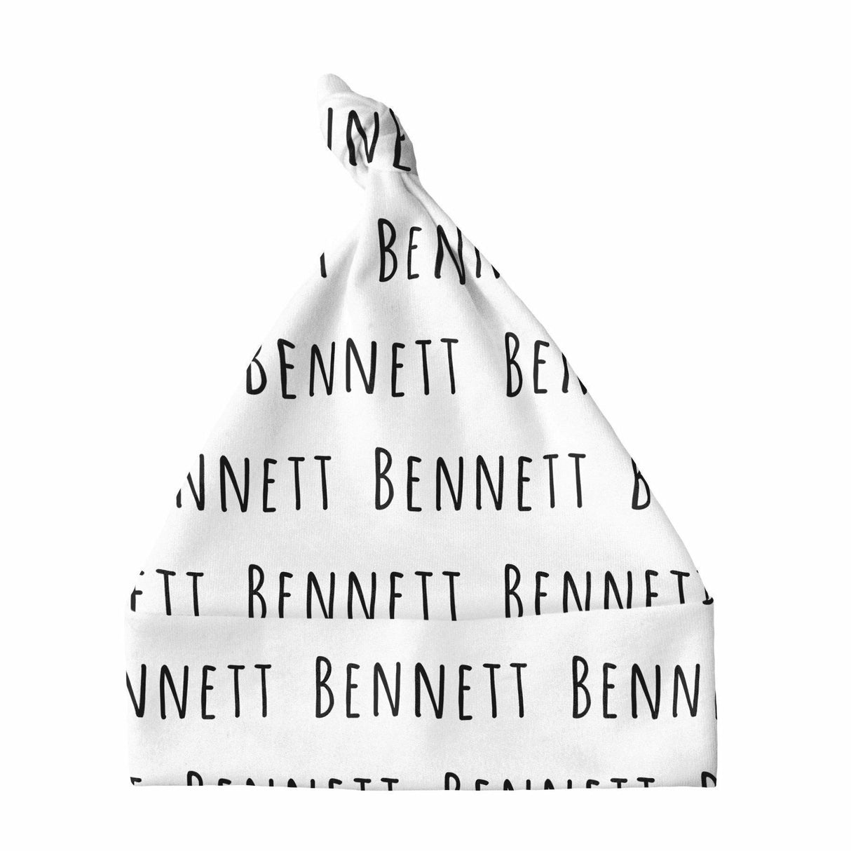 Sugar + Maple Knotted Baby Hat - Repeating Name - Kid's Stuff Superstore