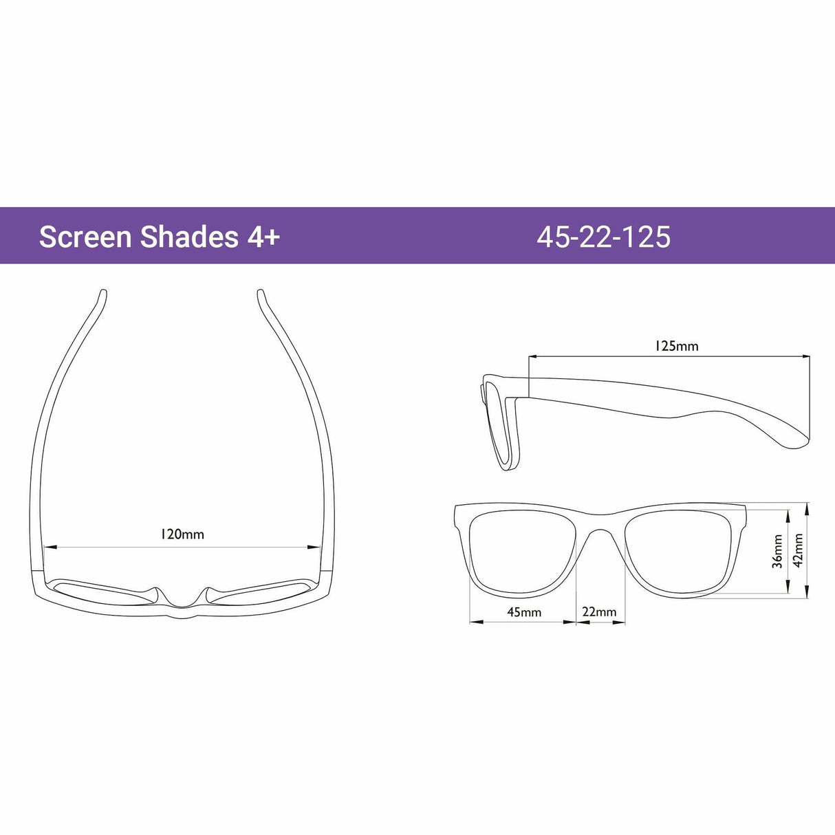 Screen Shades Computer Glasses for Kids 4+, Blue - Kid's Stuff Superstore