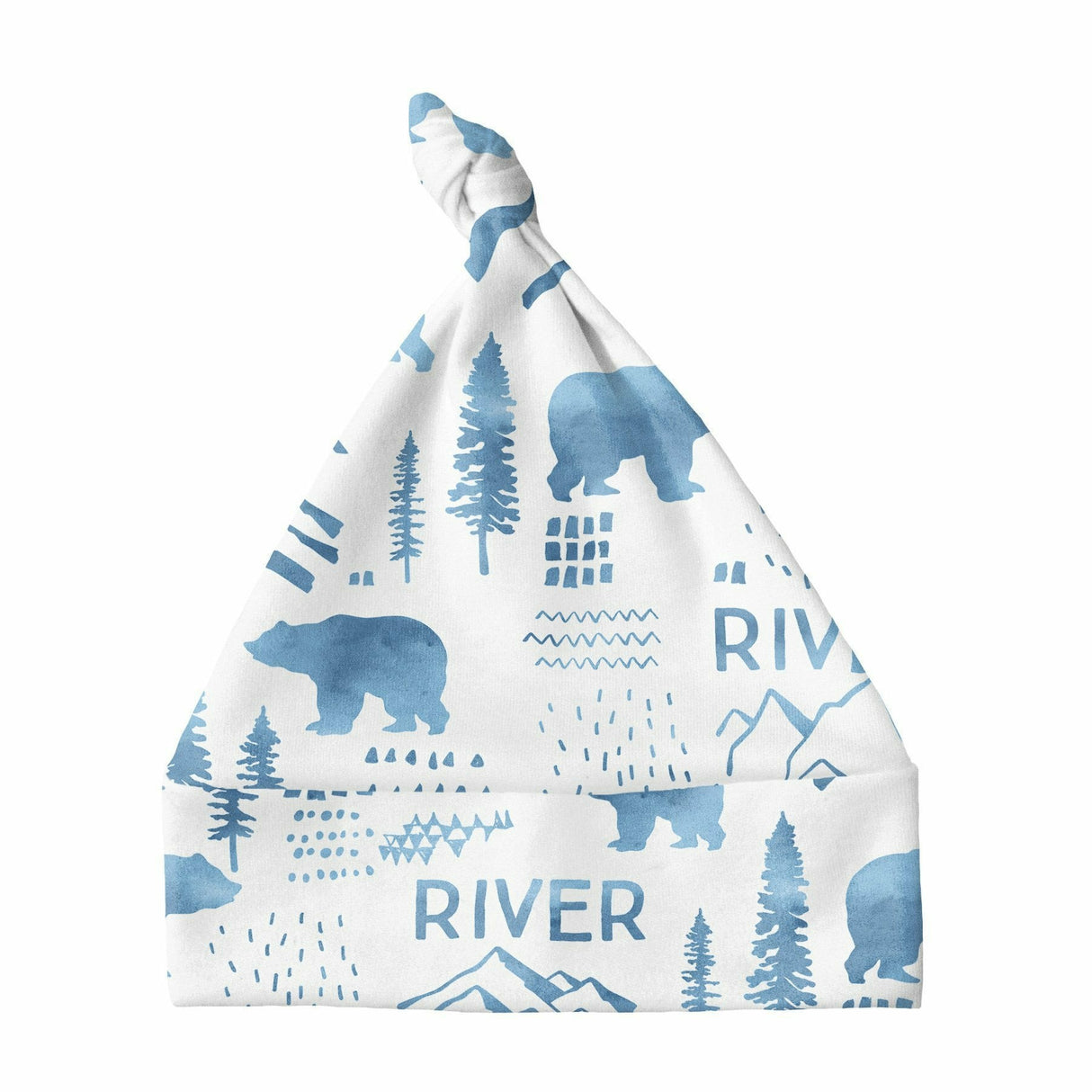 Sugar + Maple Knotted Baby Hat - Woodland Blue - Kid's Stuff Superstore