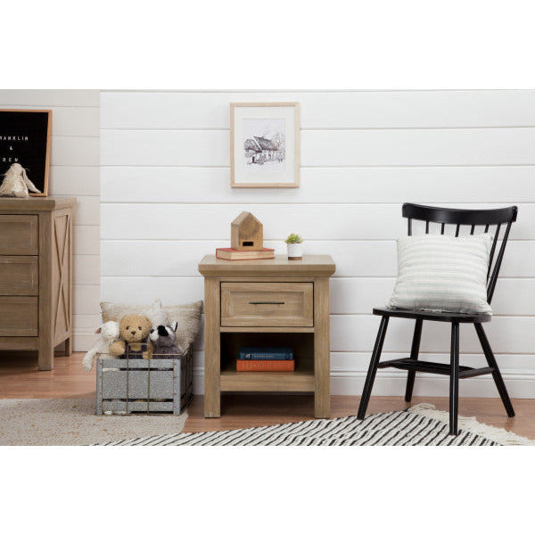 Franklin & Ben Emory Farmhouse Nightstand - Driftwood - Kid's Stuff Superstore