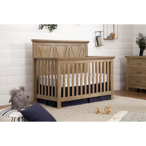 Franklin & Ben Emory Farmhouse 4-in-1 Convertible Crib - Driftwood - Kid's Stuff Superstore