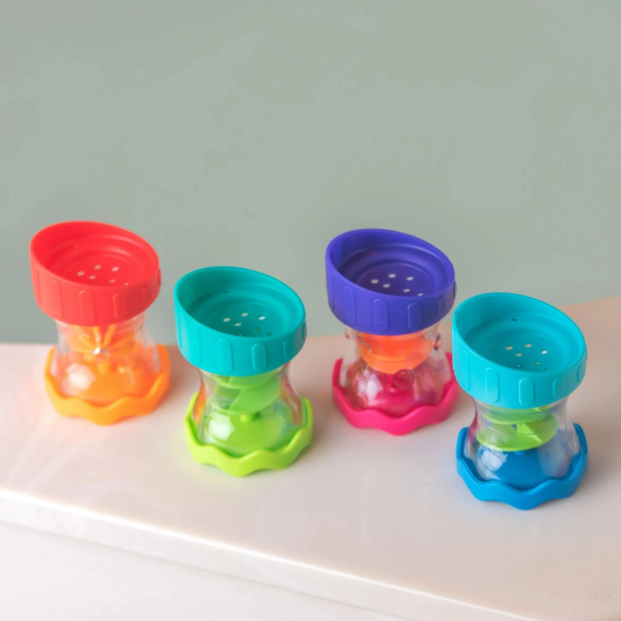 Sassy STEM Bright Water Works Spinners - Kid's Stuff Superstore