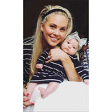Everly Grey 5 Pc Matching Set - Navy Stripe
