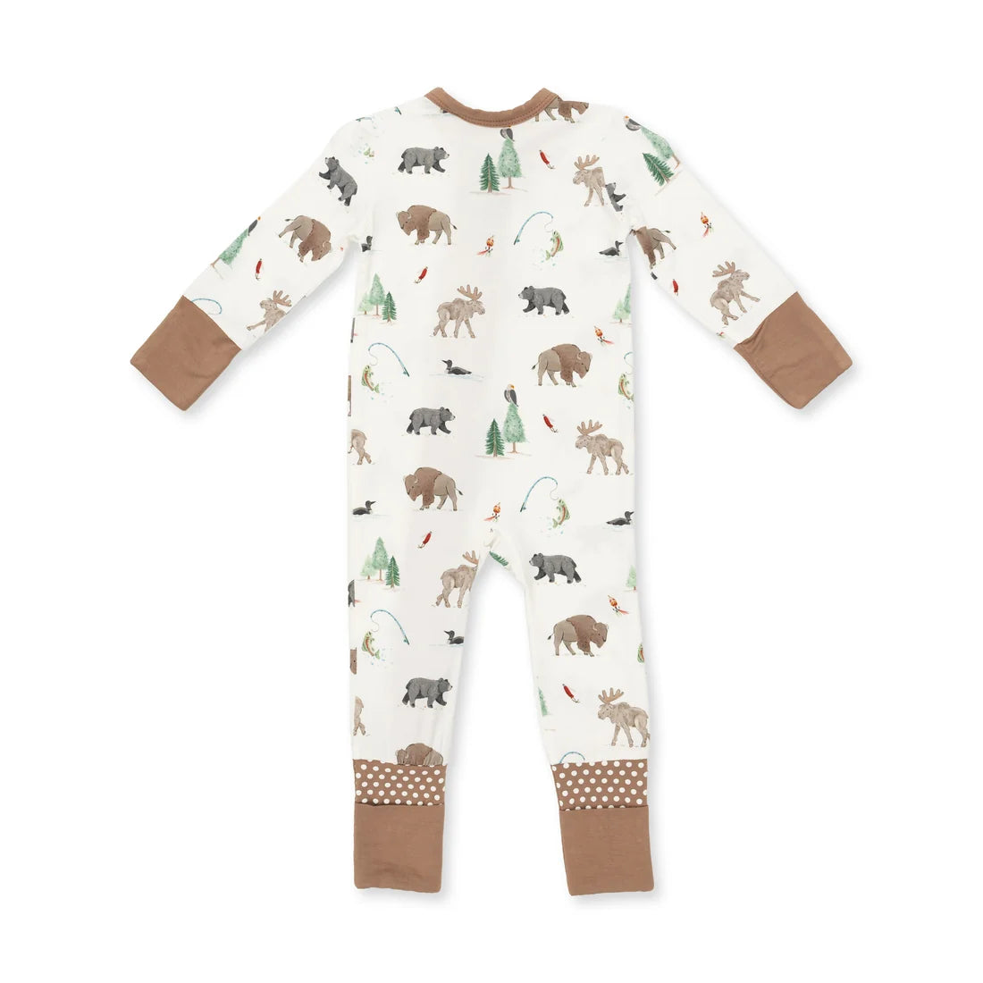 Angel Dear Bamboo Romper - Northern Woodland Animals