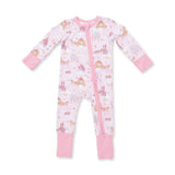 Angel Dear Bamboo Romper - Princess Unicorns and Castle