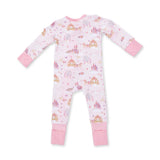 Angel Dear Bamboo Romper - Princess Unicorns and Castle