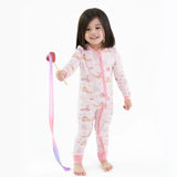 Angel Dear Bamboo Romper - Princess Unicorns and Castle