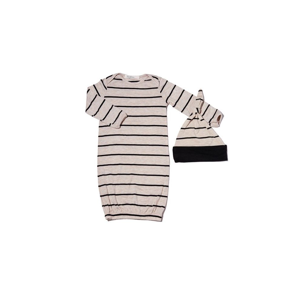 Everly Grey 5 Pc Matching Set - Sand Stripe