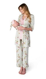 Everly Grey 5 Pc Matching Set - Peony