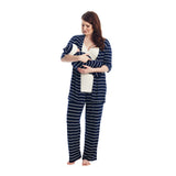 Everly Grey 5 Pc Matching Set - Navy Stripe