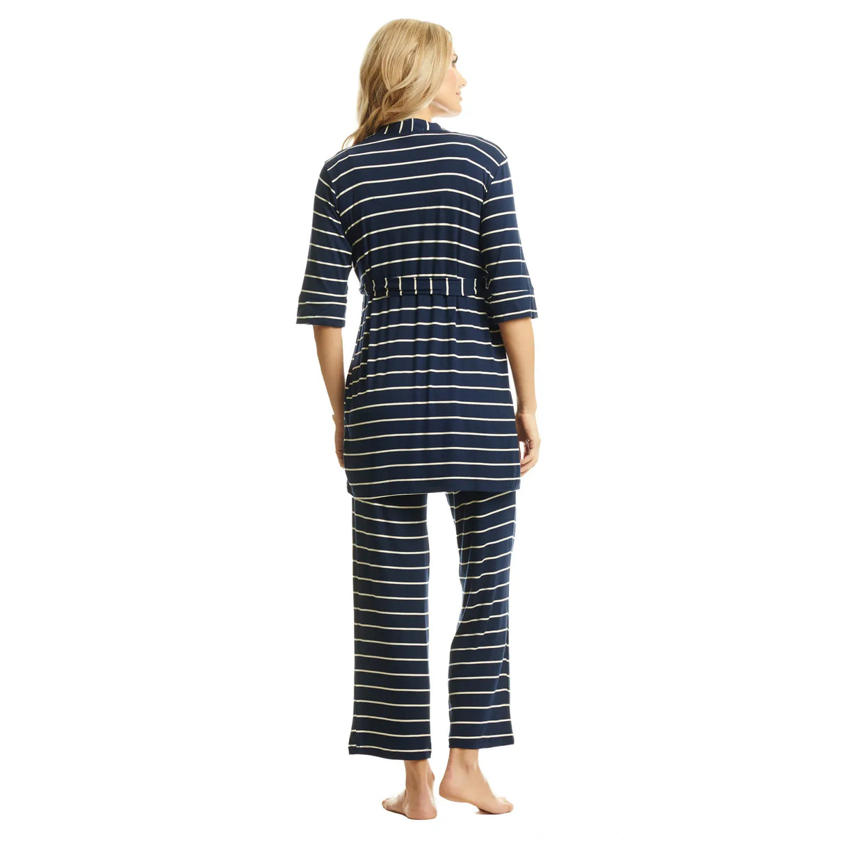 Everly Grey 5 Pc Matching Set - Navy Stripe